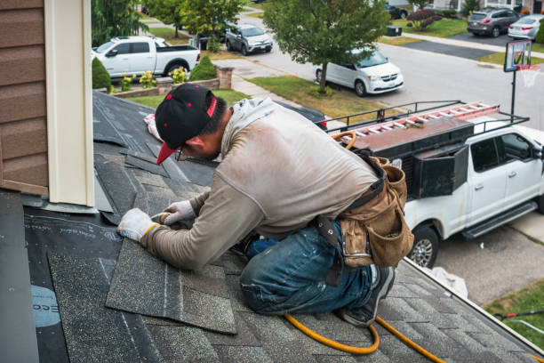 Professional Roofing technician working in Crete, IL